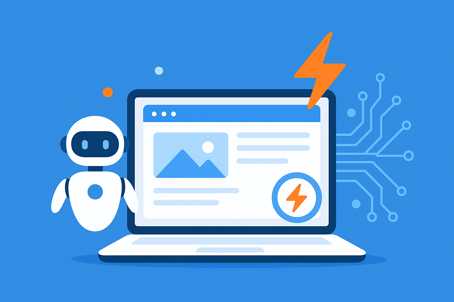 AI-powered website builder creating a fast and responsive site in seconds – 10Web 2025